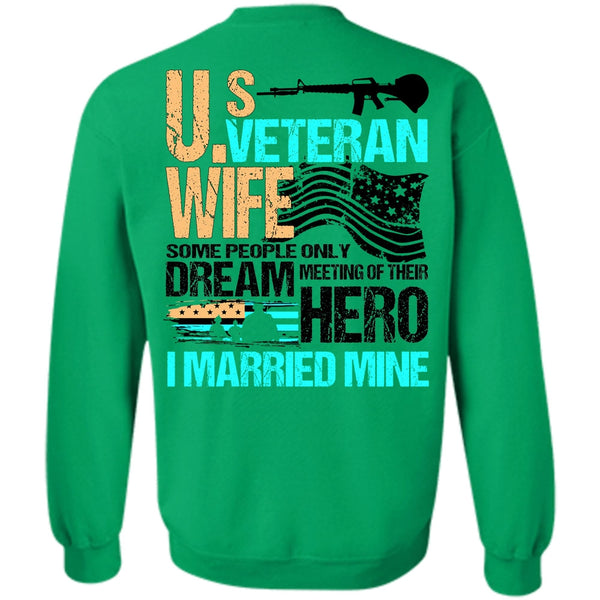 I Love Veteran T Shirt, US Veteran Wife Sweatshirt