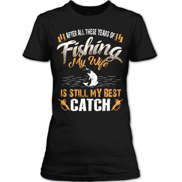 A black t-shirt with the shopify logo