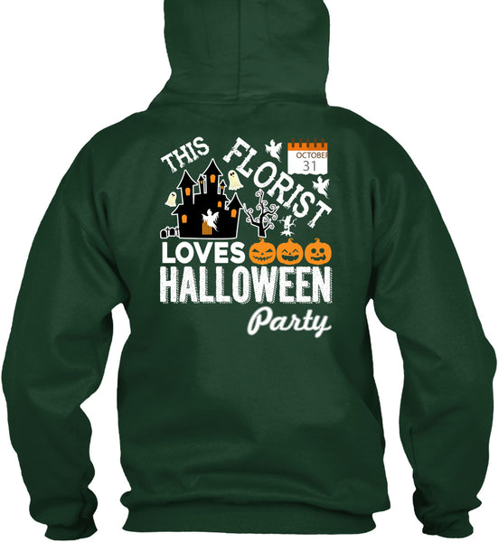 This Florist Loves Halloween Party T Shirt, I Love Florist T Shirt