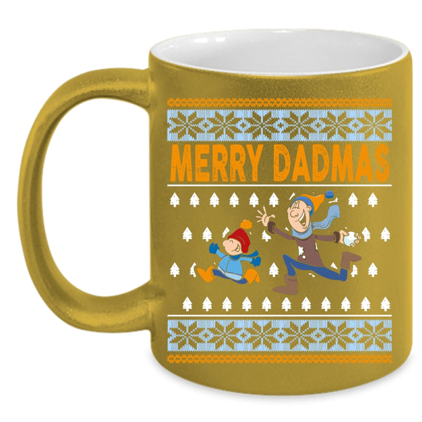 Merry Dadmas Coffee Mug, Christmas Gift For Dad Coffee Cup