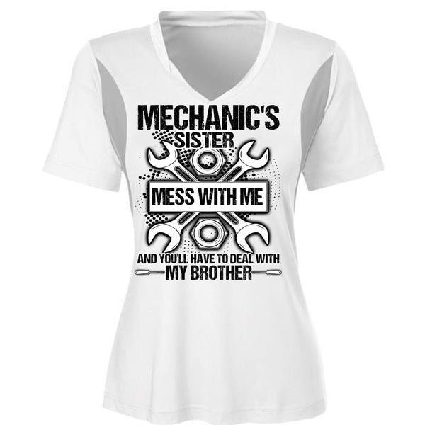 Mechanic's Sister T Shirt, I Love Mechanic T Shirt, Awesome T-Shirts