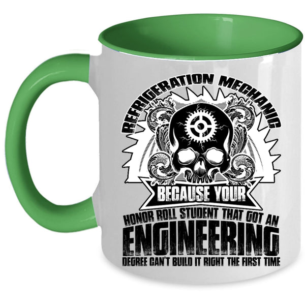 Cool Gift For Mechanics Coffee Mug, Refrigeration Mechanic Accent Mug