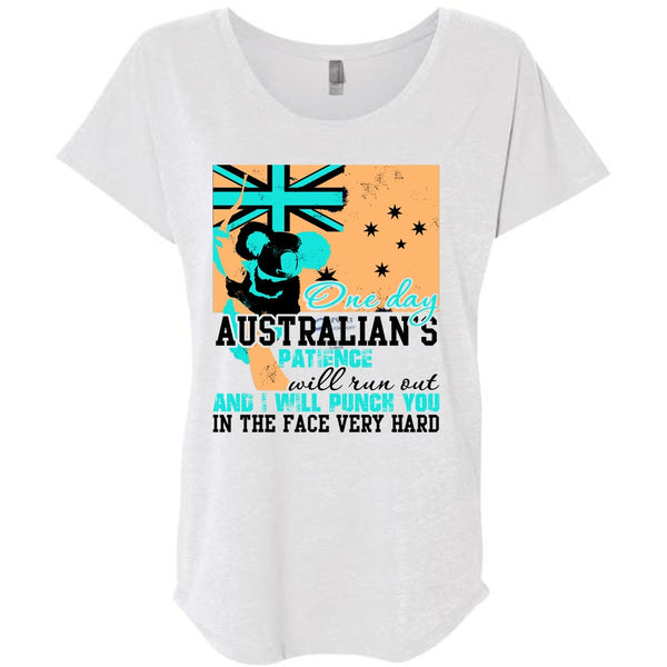On Day Australian's Patience T Shirt, I Love Veteran T Shirt, Awesome T-Shirts