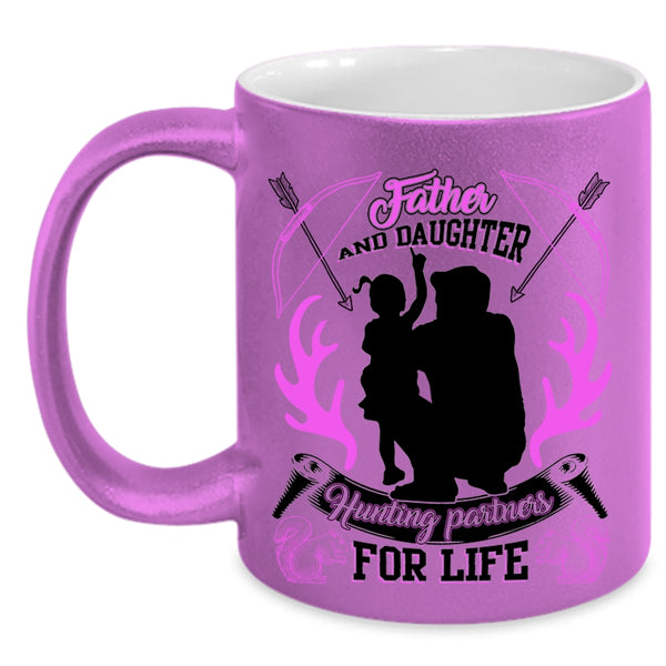 Hunting Partners For Life Coffee Mug, Father And Daughter Accent Mug