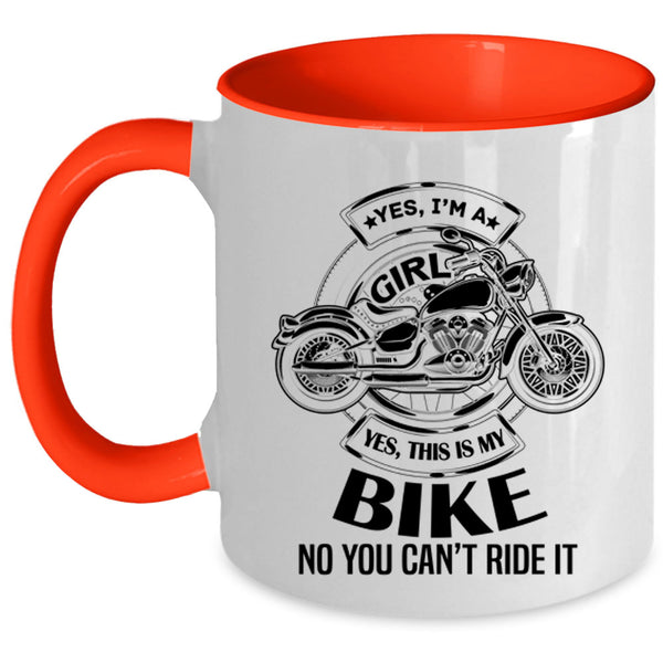 This Is My Bike Coffee Mug, I'm A Girl Accent Mug
