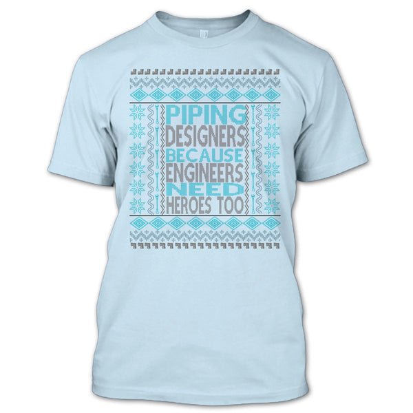 Piping Designers T Shirt, Coolest Merry Christmas Gift T Shirt