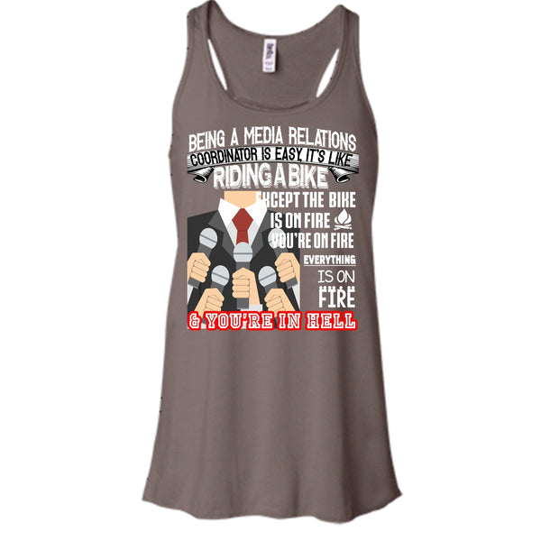 Being A Media Relations T Shirt, It’s Like Riding A Bike T Shirt, Cool T Shirt