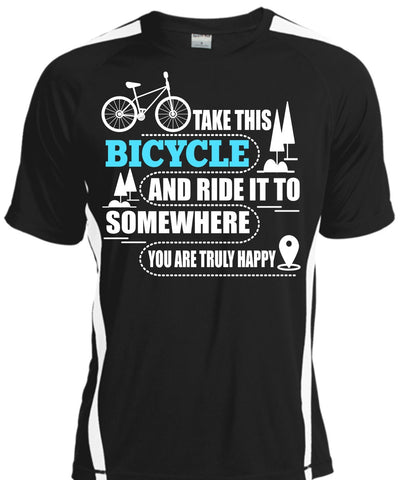 A black t-shirt with the shopify logo