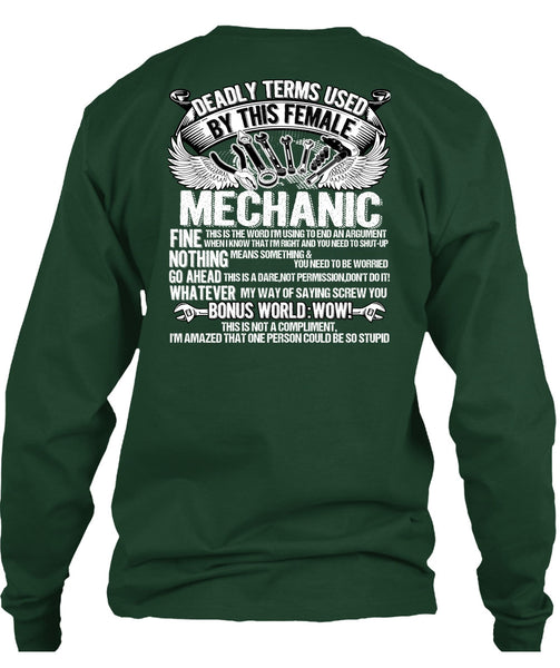 This Female Mechanic T Shirt, Being A Mechanic T Shirt
