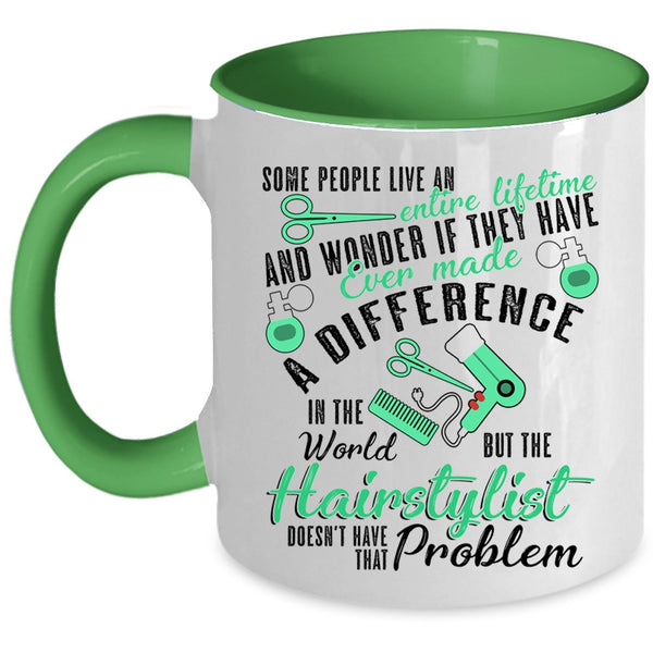 Best Gift For Hairstylist Coffee Mug, Cute Hairstylist Accent Mug