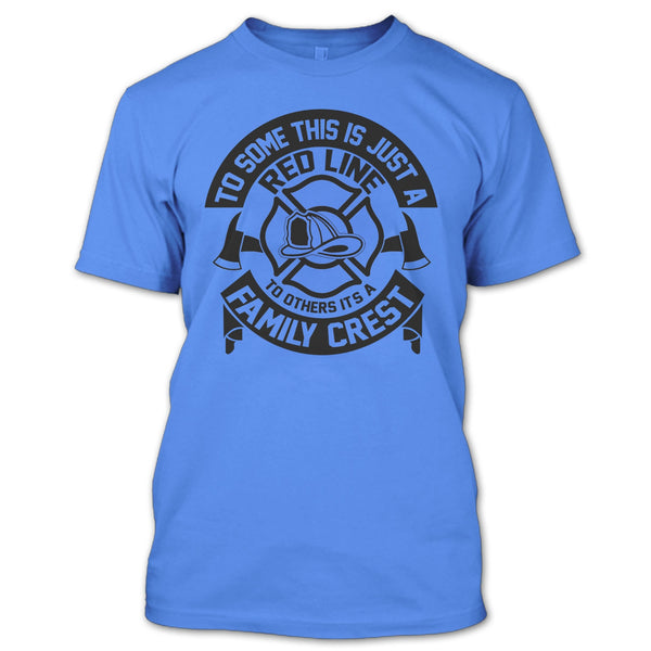 This Is Just A Red Line T Shirt, Coolest Firefighter T Shirt