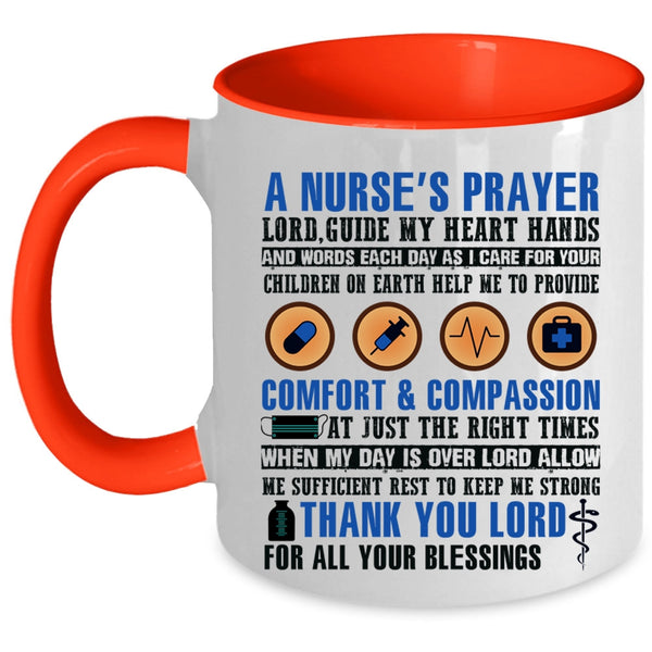 Cool Nurse's Prayer Coffee Mug, A Nurse's Prayer Accent Mug