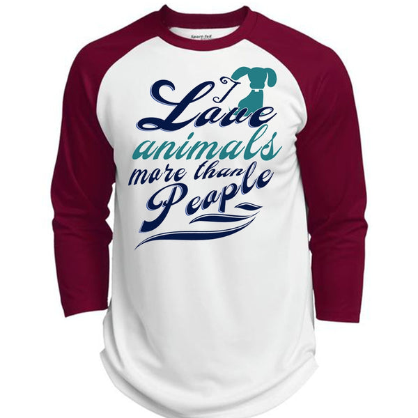 I Love Animal More Than People T Shirt, I Love Dog T Shirt, My Life T Shirt  (Polyester Game Baseball Jersey)