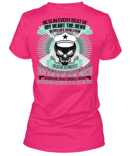 He Is My Son T Shirt, I Love Police T Shirt