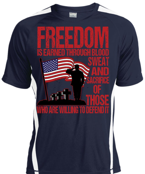 Freedom Is Earned T Shirt, Being A Veteran T Shirt, Cool Shirt