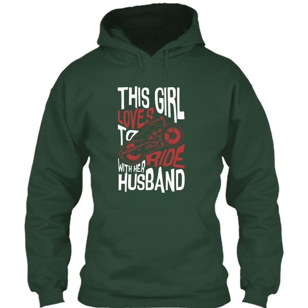 This Girl Loves To Ride With Her Husaband T Shirt, Rider T Shirt