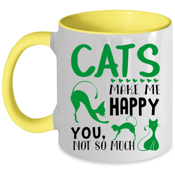 Cats Make Me Happy Mug, I Love My Cats Cup, Lovely Mug