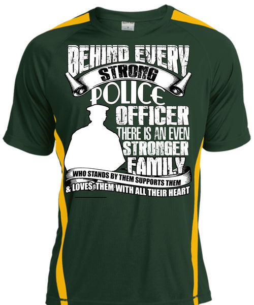 Strong Police Officer T Shirt, Stronger Family T Shirt, Cool Shirt