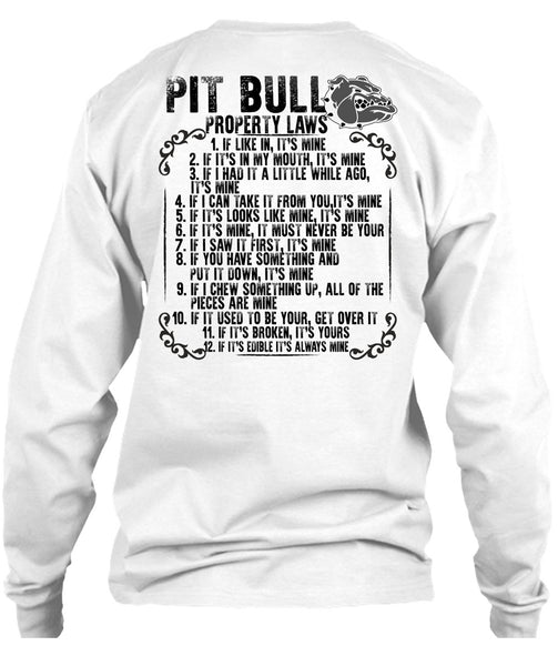 Pit Bull Property Laws T Shirt, I Love Pit Bull T Shirt