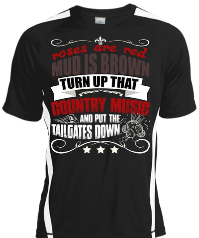 A black t-shirt with the shopify logo