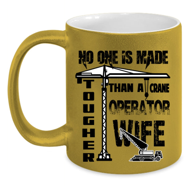 Cool Just Married Coffee Mug, Crane Operator Wife Accent Mug