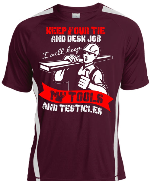 My Tools And Testicles T Shirt, Being An Ironworker T Shirt, Cool Shirt