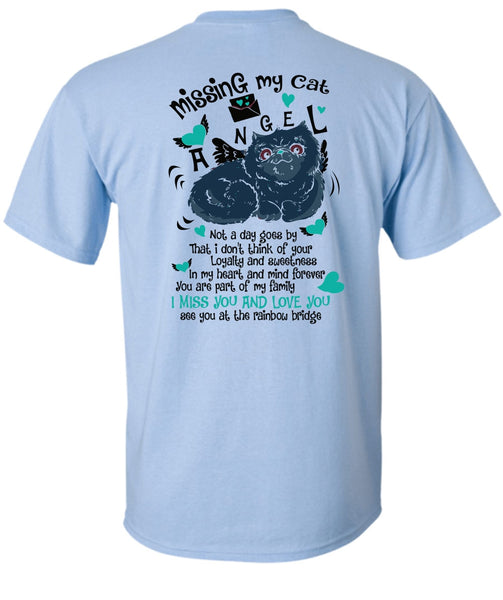Missing My Cat Angel T Shirt, I Love My Cat T Shirt