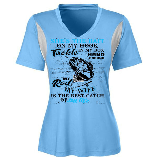 My Wife Is The Best Catch T Shirt, I Love Fishing T Shirt, Awesome T-Shirts