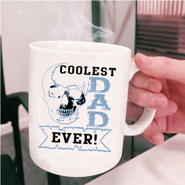 Cool Gift For Dad Coffee Mug, Coolest Dad Ever Cup