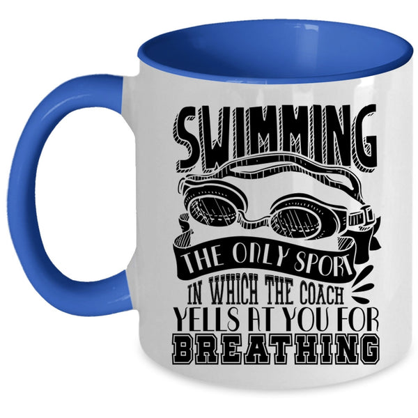 Funny Gift For Swimmer Coffee Mug, Swimming Accent Mug