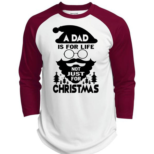 A Dad Is For Life Not Just For Christmas T Shirt, Being A Dad T Shirt, Awesome T-Shirts  (Polyester Game Baseball Jersey)