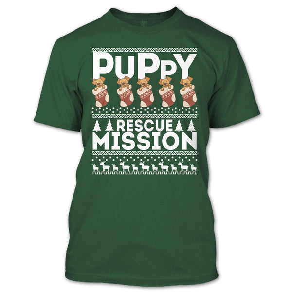 Puppy Rescue Mission T Shirt, Coolest Dog Lover T Shirt
