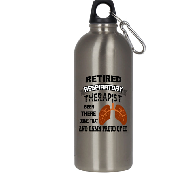 Retired Respiratory Therapist 20 oz Stainless Steel Bottle,Gift For Retirement Outdoor Sports Water Bottle