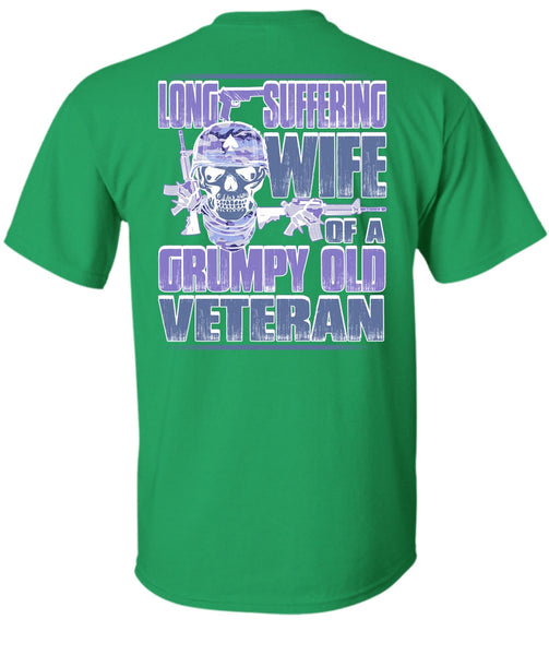 Long Suffering Wife T Shirt, I Love Veteran T Shirt
