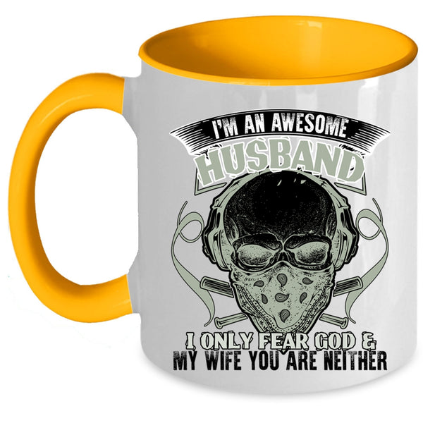 Cool Husband Coffee Mug, I'm An Awesome Husband Accent Mug