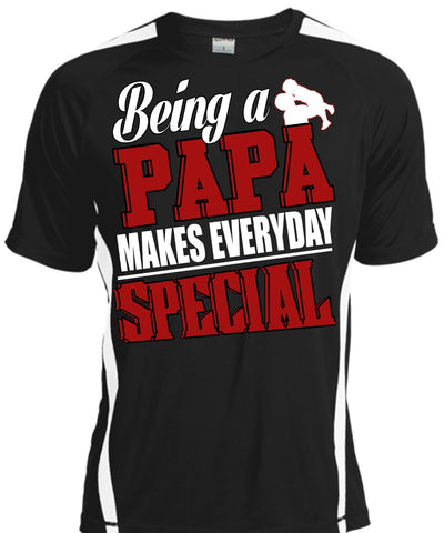 A black t-shirt with the shopify logo