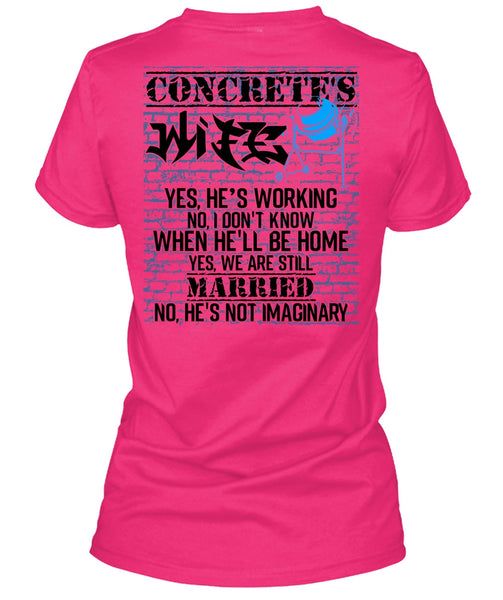 Concrete's Wife T Shirt, I Love My Wife T Shirt
