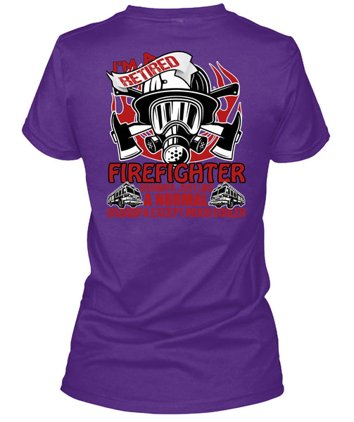 I'm A Retired Firefighter Grandpa T Shirt, Being A Firefighter T Shirt