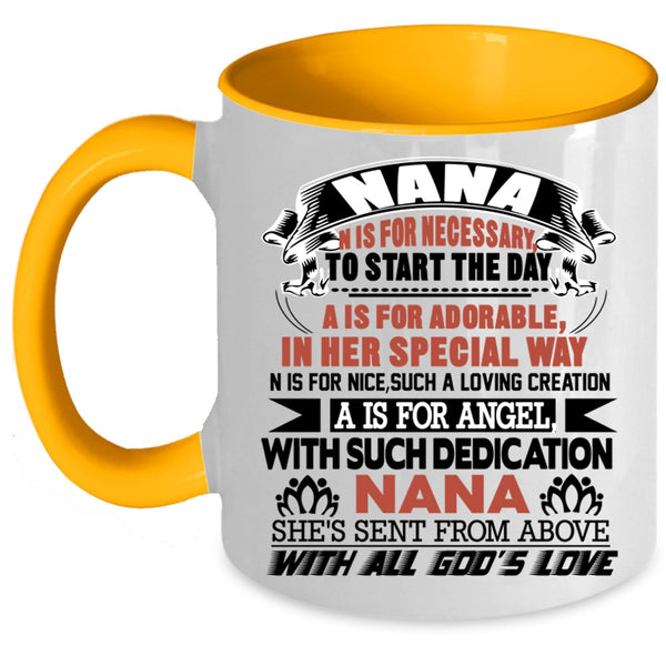Cool Gift For Mom Coffee Mug, Nana Accent Mug