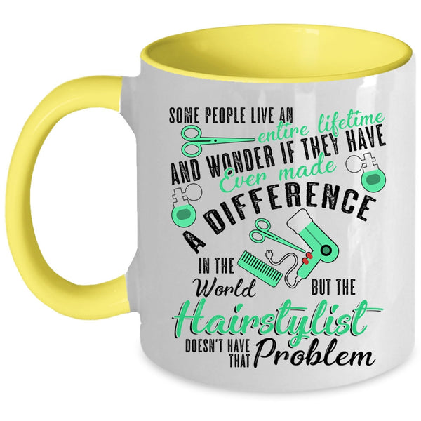Best Gift For Hairstylist Coffee Mug, Cute Hairstylist Accent Mug