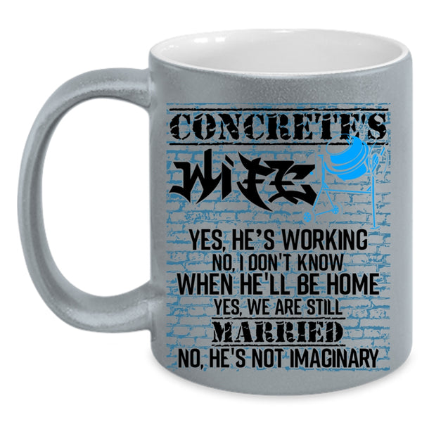 Funny Gift For My Wife Coffee Mug, Concrete's Wife Accent Mug