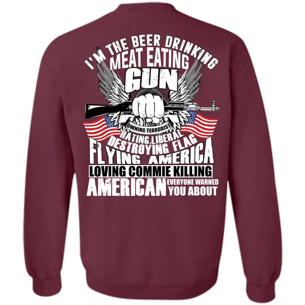 Flying America T Shirt, I Love Gun Sweatshirt