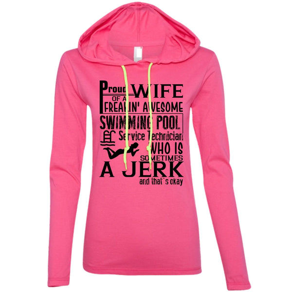 Proud Wife Of A Freaking Awesome Swimming T Shirt, I Love Swimmer T Shirt, Awesome T-Shirts