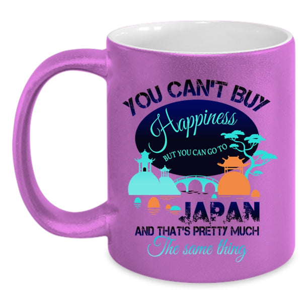 You Can Go To Japan Coffee Mug, You Can't Buy Happiness Accent Mug
