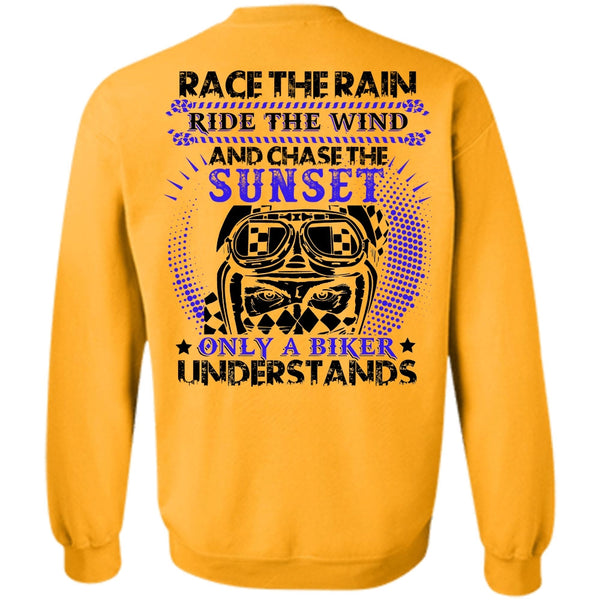 I Love Biker T Shirt, Race The Rain Sweatshirt