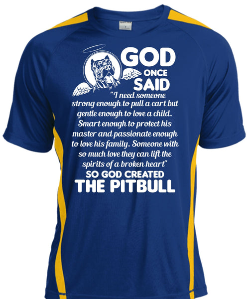God Created The Pit Bull T Shirt, Smart Enough To Protect T Shirt, Cool Shirt