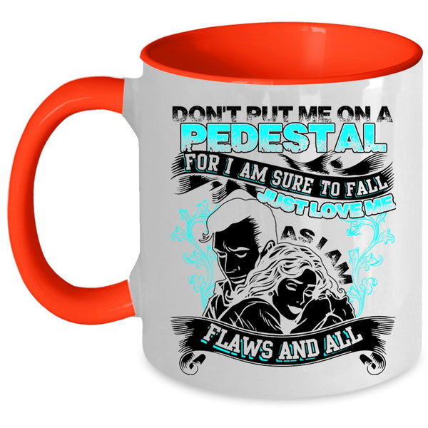 Cool Just Married Coffee Mug, I Am Sure To Fall Just Love Me Accent Mug