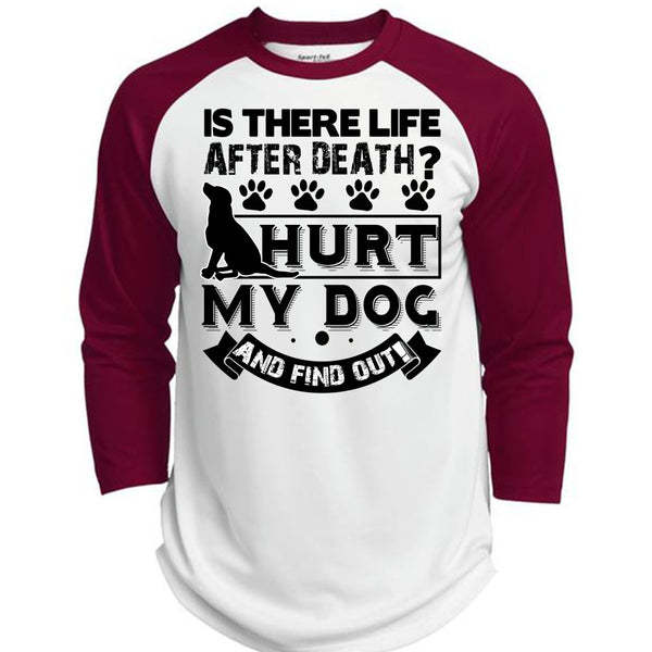 Hurt My Dog And Find Out T Shirt, I Love My Dog T Shirt, Awesome T-Shirts  (Polyester Game Baseball Jersey)