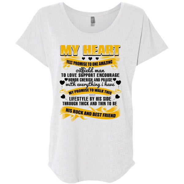Promise To One Amazing Oilfield Man T Shirt, His Rock And Best Friend T Shirt, Awesome T-Shirts