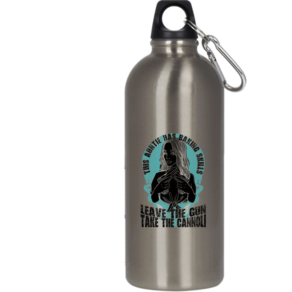 This Auntie Has Baking Skills 20 oz Stainless Steel Bottle,Funny Gift For Auntie Outdoor Sports Water Bottle